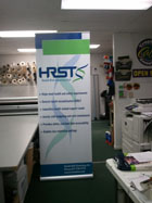 Retractable banner sign